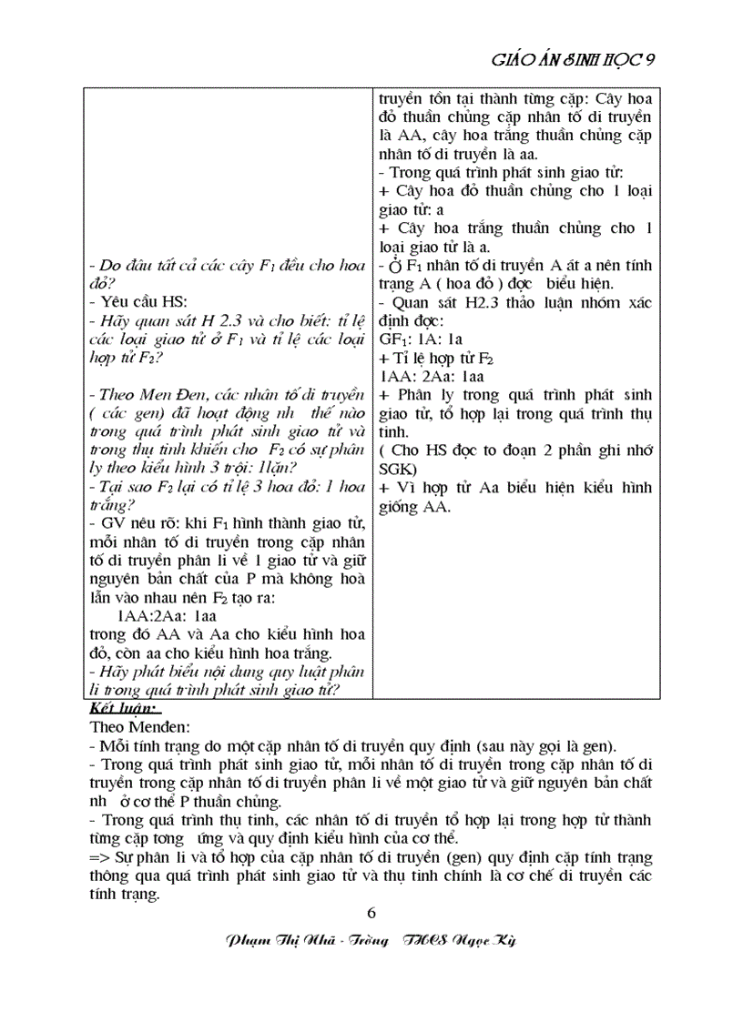 image for page GA sinh học 9 đã tích hợp môi trương Rất hay