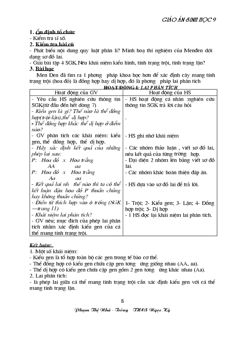 image for page GA sinh học 9 đã tích hợp môi trương Rất hay