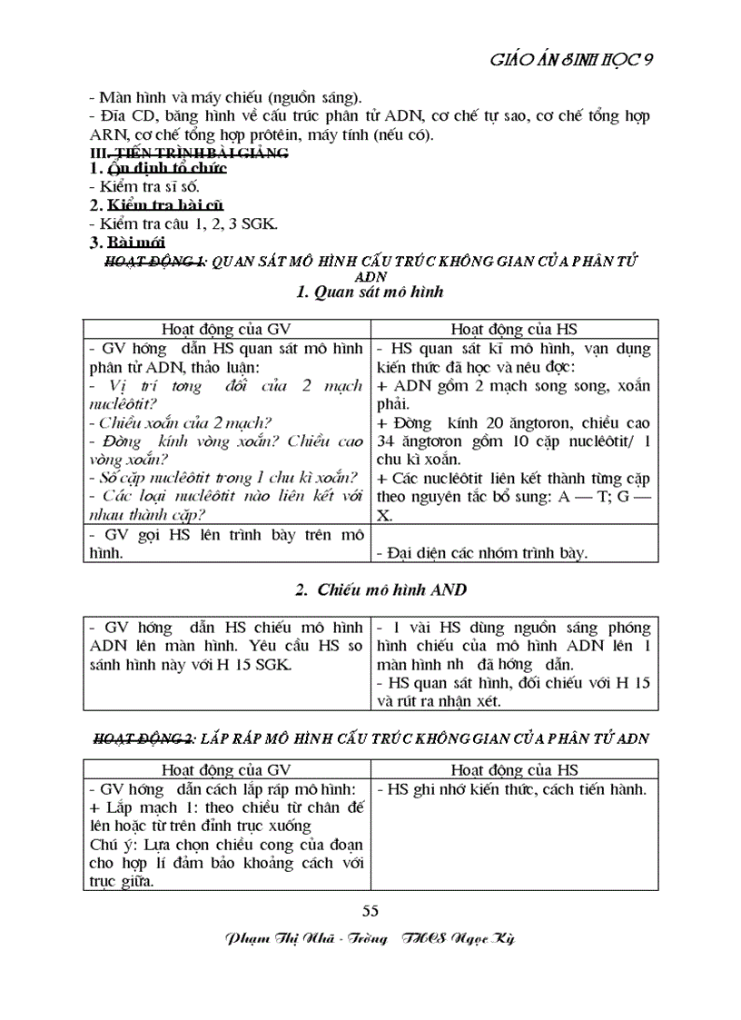 image for page GA sinh học 9 đã tích hợp môi trương Rất hay