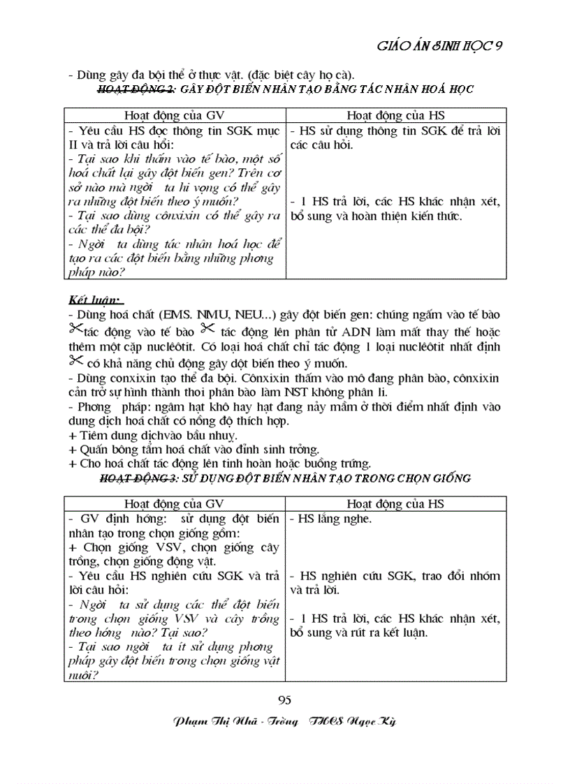 image for page GA sinh học 9 đã tích hợp môi trương Rất hay