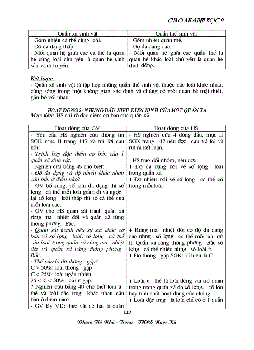 image for page GA sinh học 9 đã tích hợp môi trương Rất hay