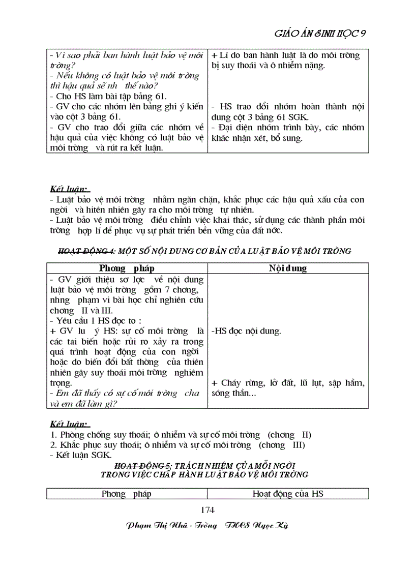 image for page GA sinh học 9 đã tích hợp môi trương Rất hay