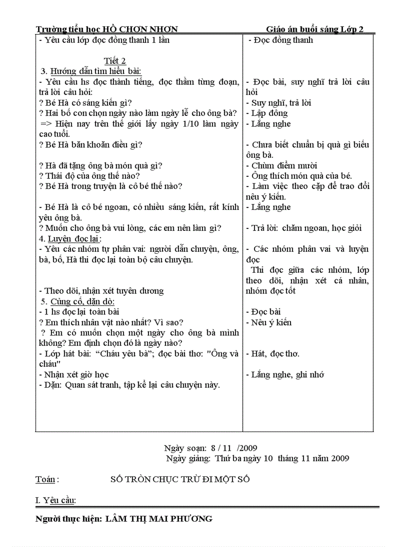 image for page G án lớp 2 Tuần 10 sáng