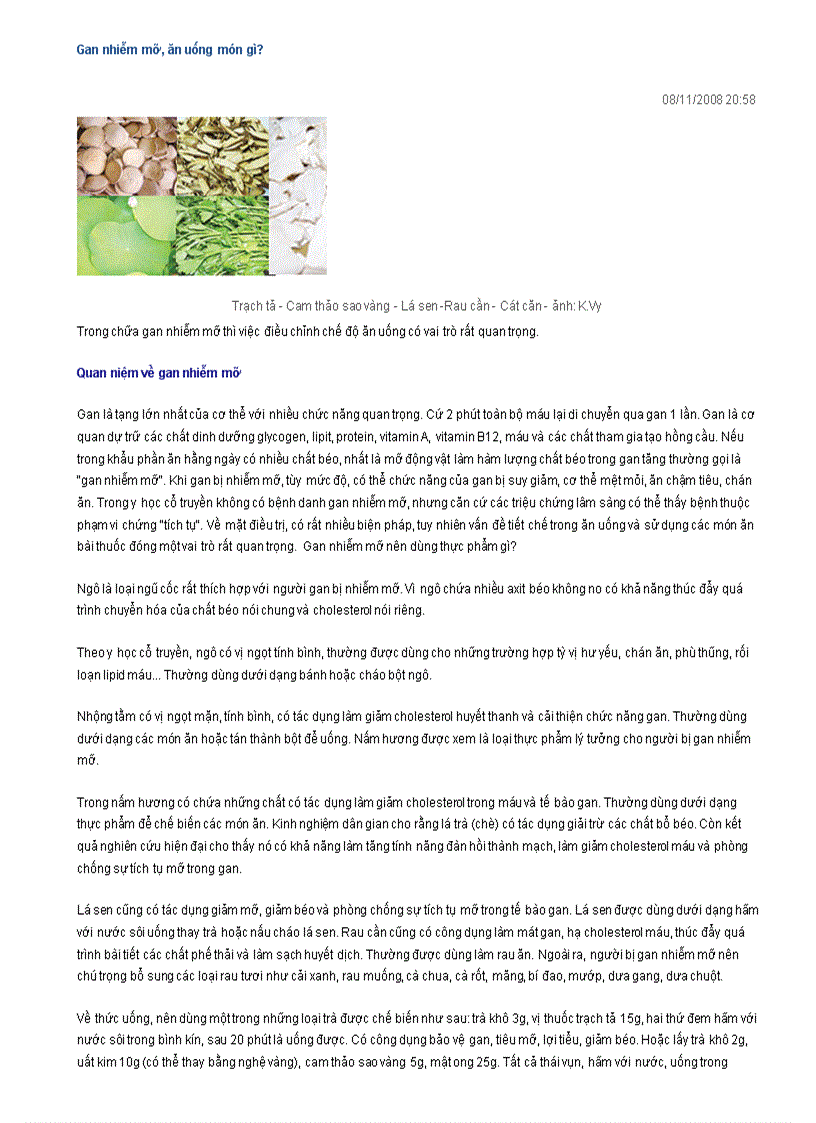 image for page Gan nhiễm mỡ ăn uống gì