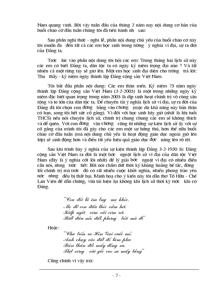 image for page GD đạo đức HS qua tiết chào cờ