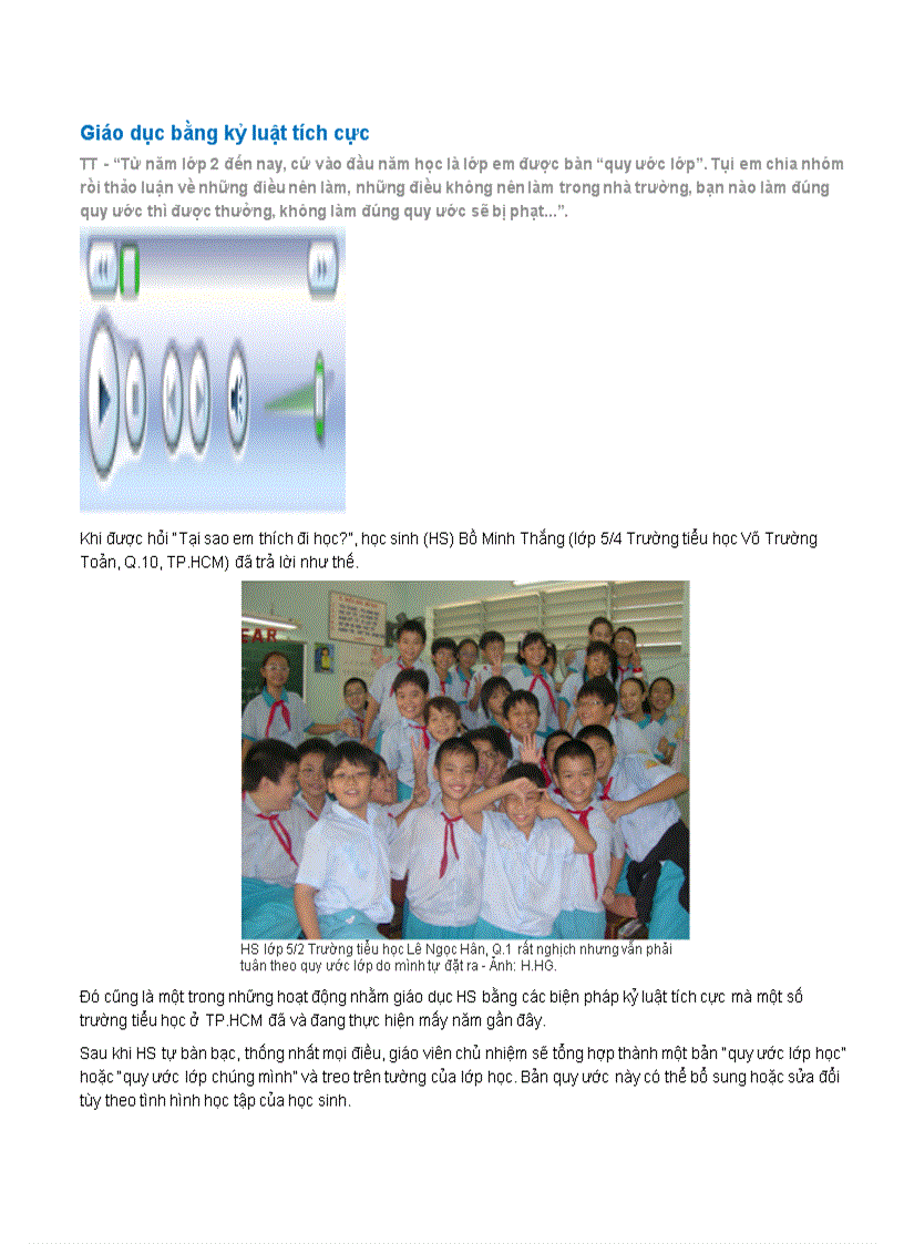 image for page GD HS bằng biện pháp kỷ luật tích cực
