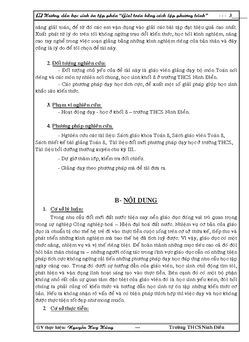 image for page Giải bài toán bằng cách lập phương trình Toán 8