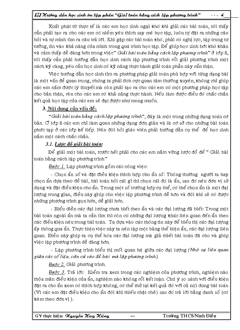 image for page Giải bài toán bằng cách lập phương trình Toán 8