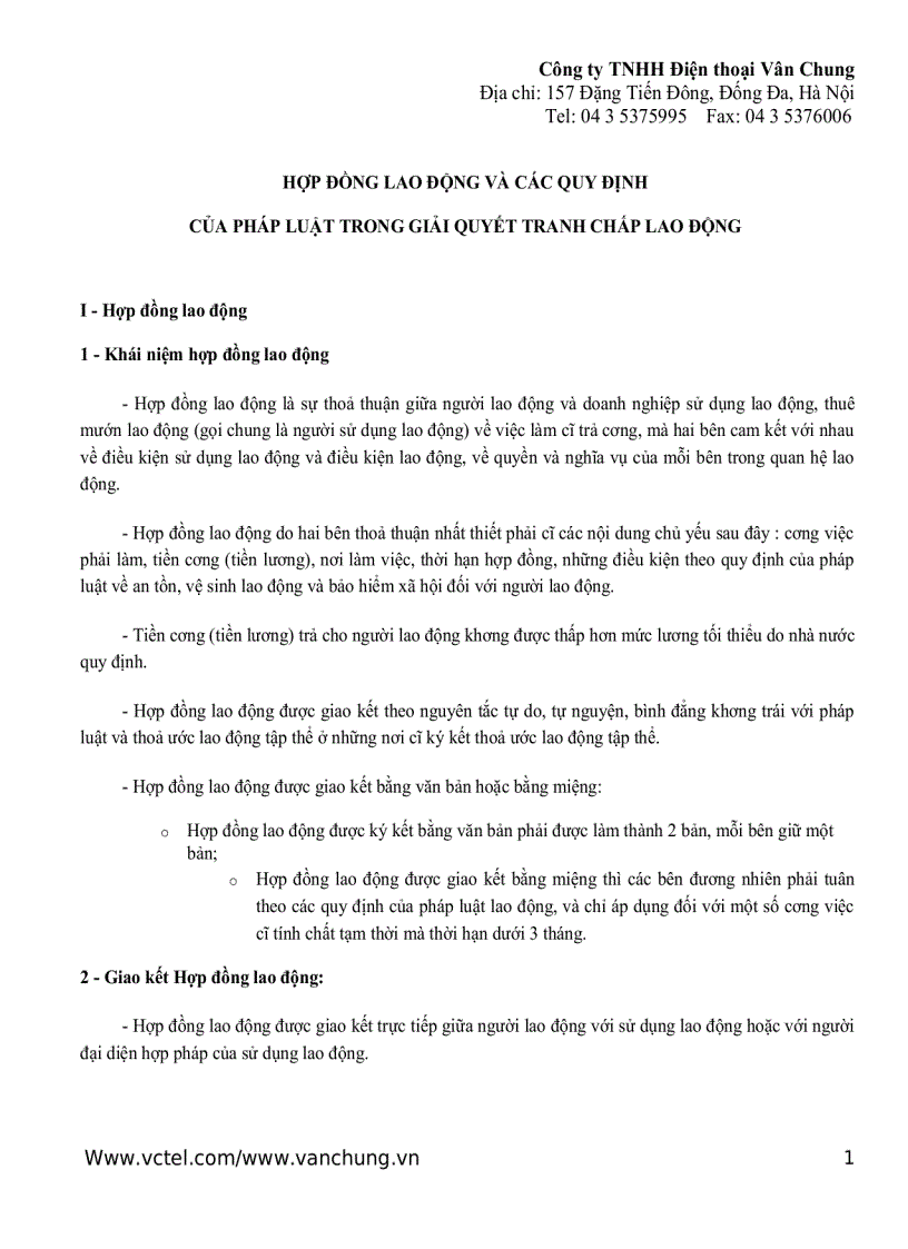 image for page Giải quyết tranh chấp H Đ lao động