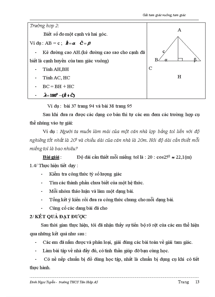 image for page Giải tam giác vuông tam giác