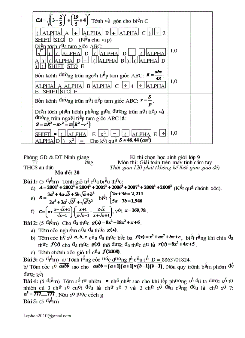 image for page Giai toan tren may tinh cam tay