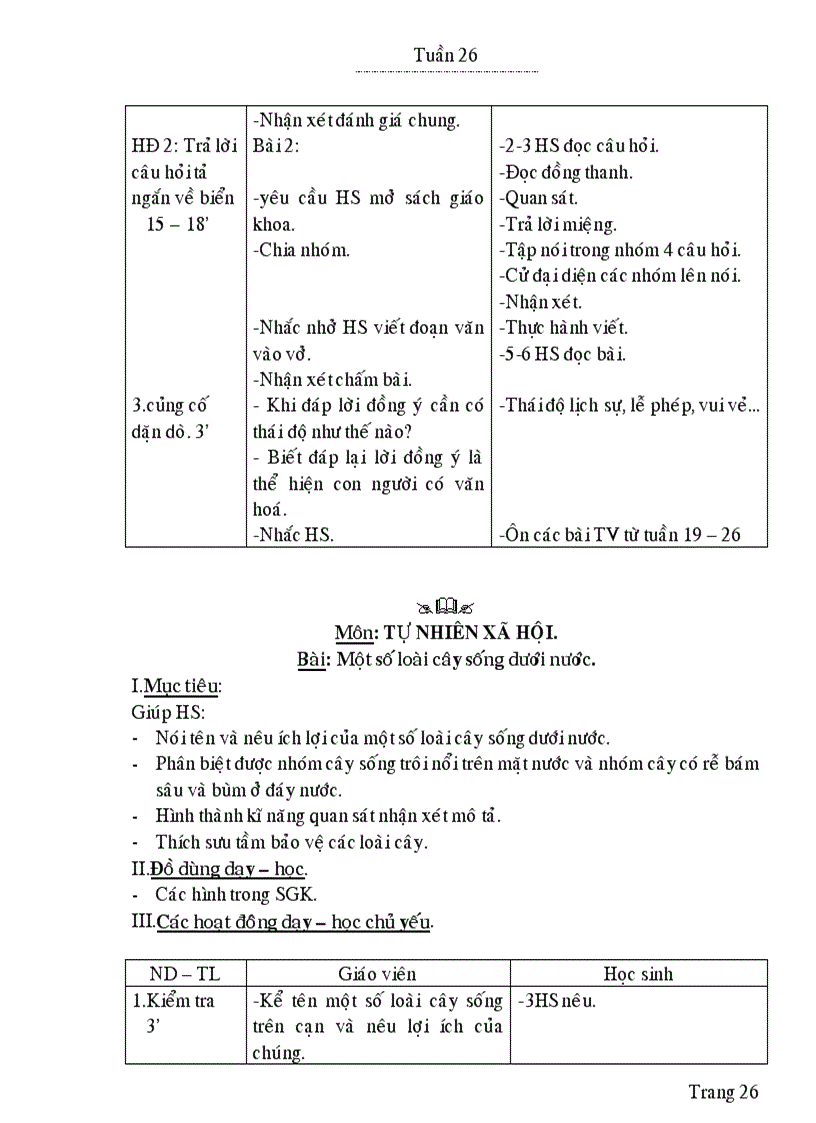 image for page Giao an lop 2 tuần 26