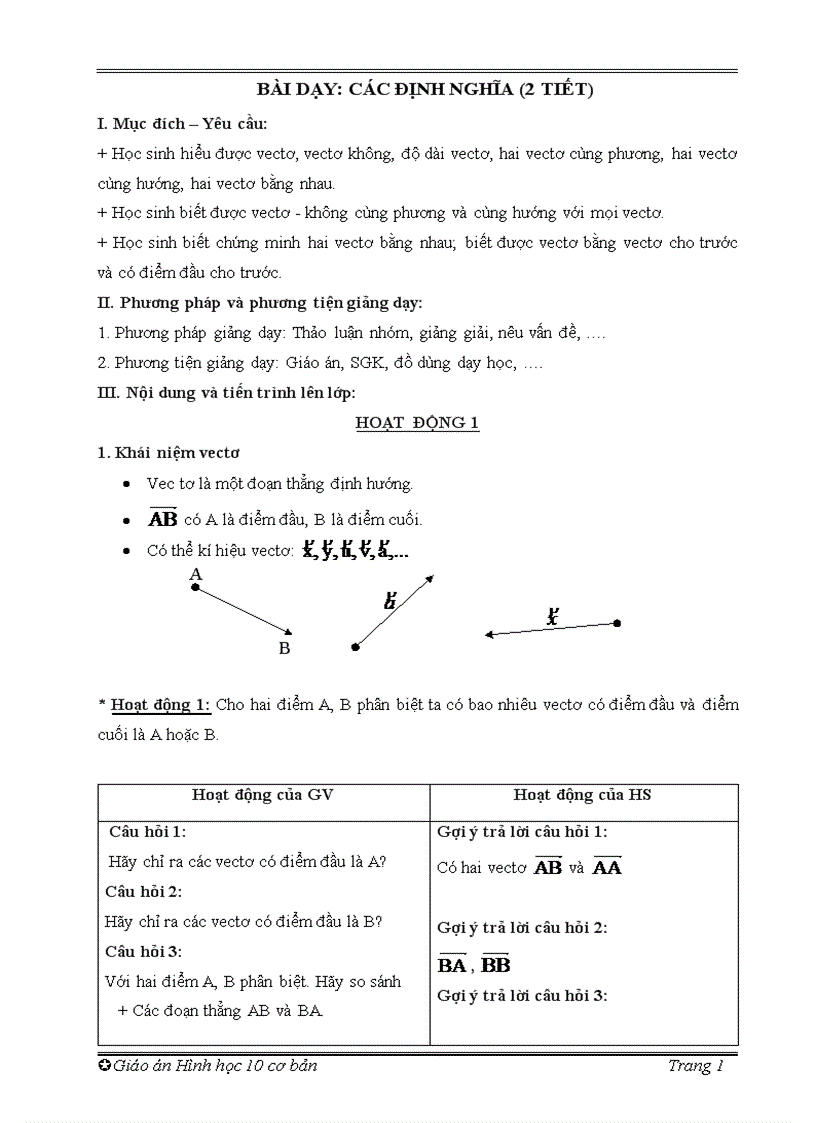 image for page Giáo án 10 cơ bản đủ bộ
