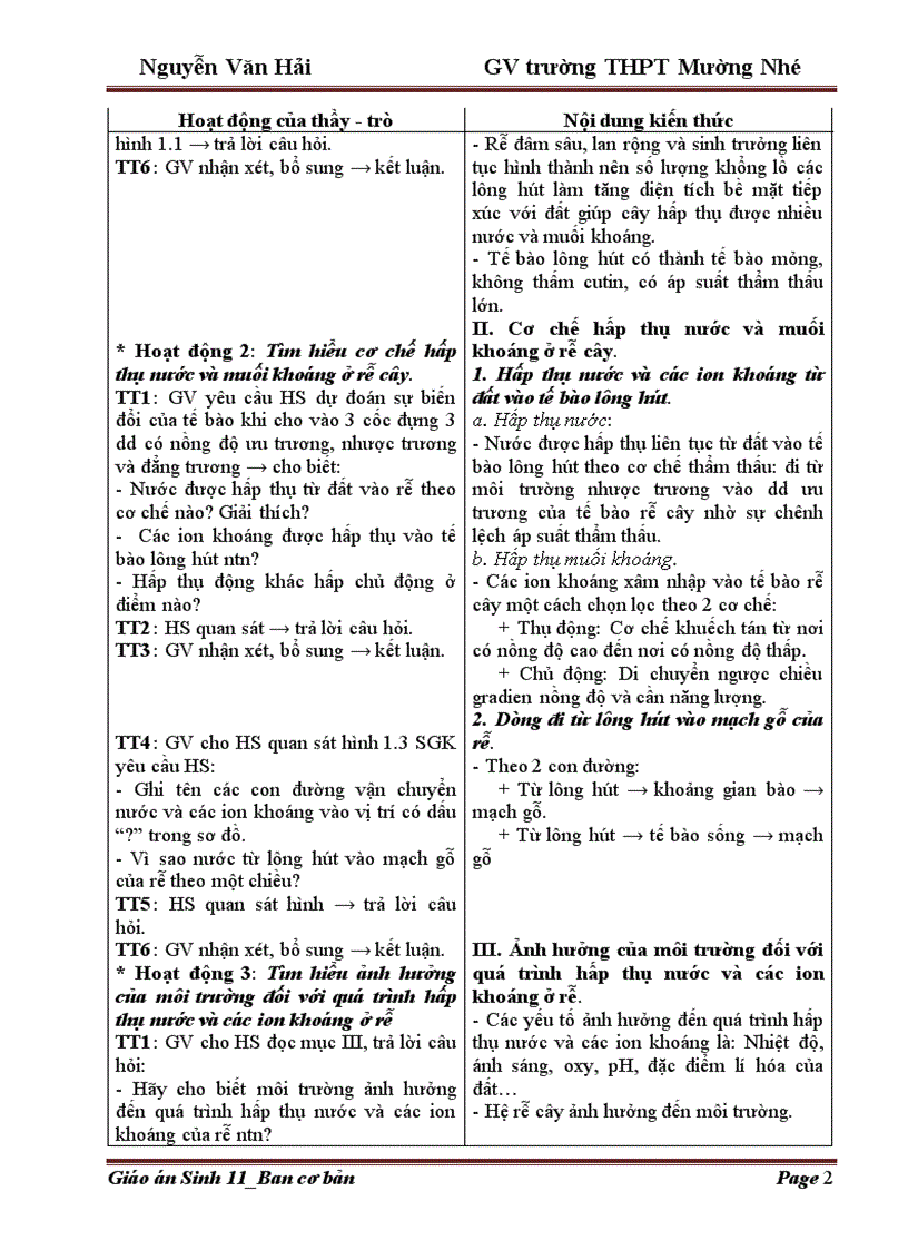 image for page Giao an 11 Trường THPT Mường Nhé Điện Biên