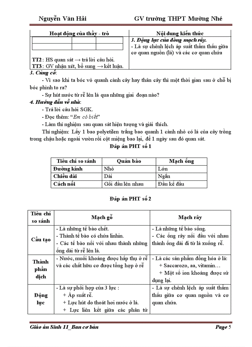 Giao an 11 Trường THPT Mường Nhé Điện Biên