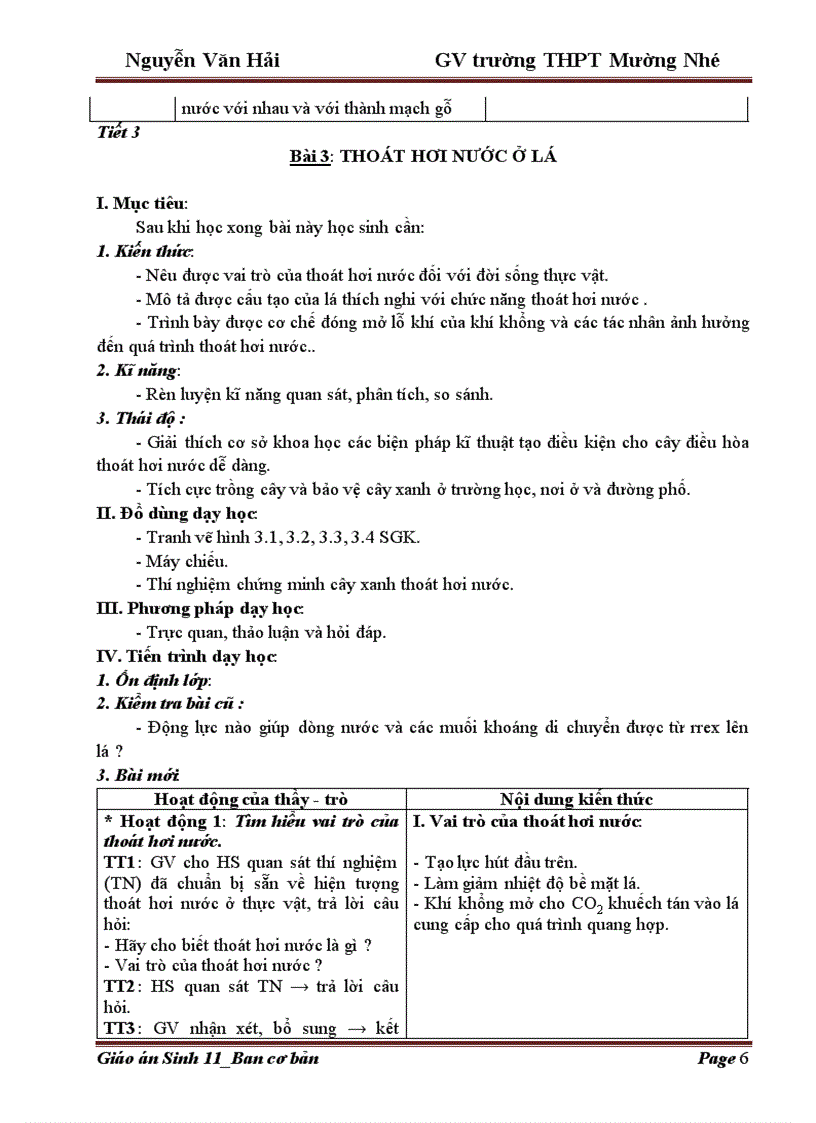 image for page Giao an 11 Trường THPT Mường Nhé Điện Biên
