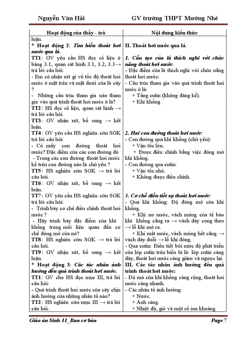 image for page Giao an 11 Trường THPT Mường Nhé Điện Biên
