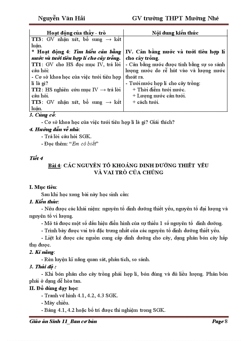 image for page Giao an 11 Trường THPT Mường Nhé Điện Biên