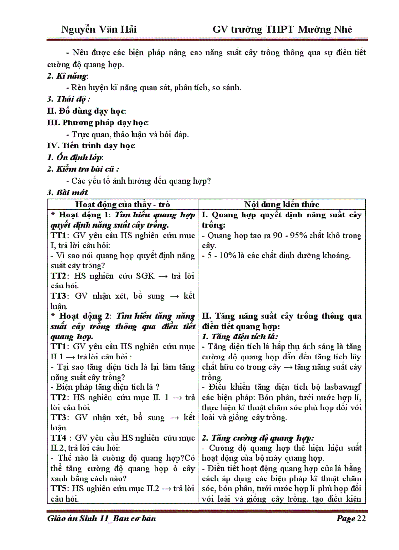 image for page Giao an 11 Trường THPT Mường Nhé Điện Biên