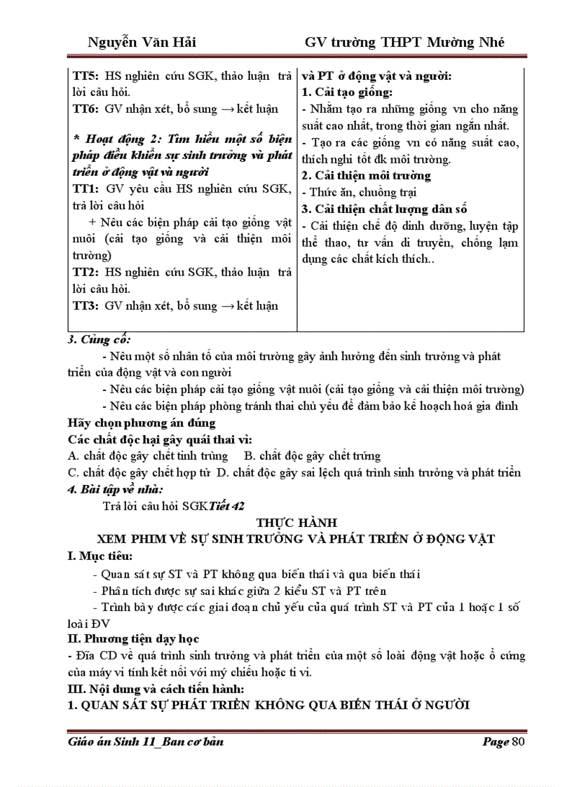 image for page Giao an 11 Trường THPT Mường Nhé Điện Biên
