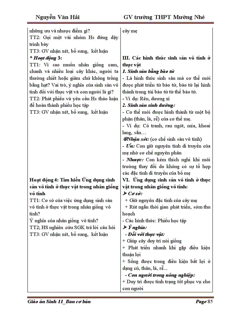 image for page Giao an 11 Trường THPT Mường Nhé Điện Biên