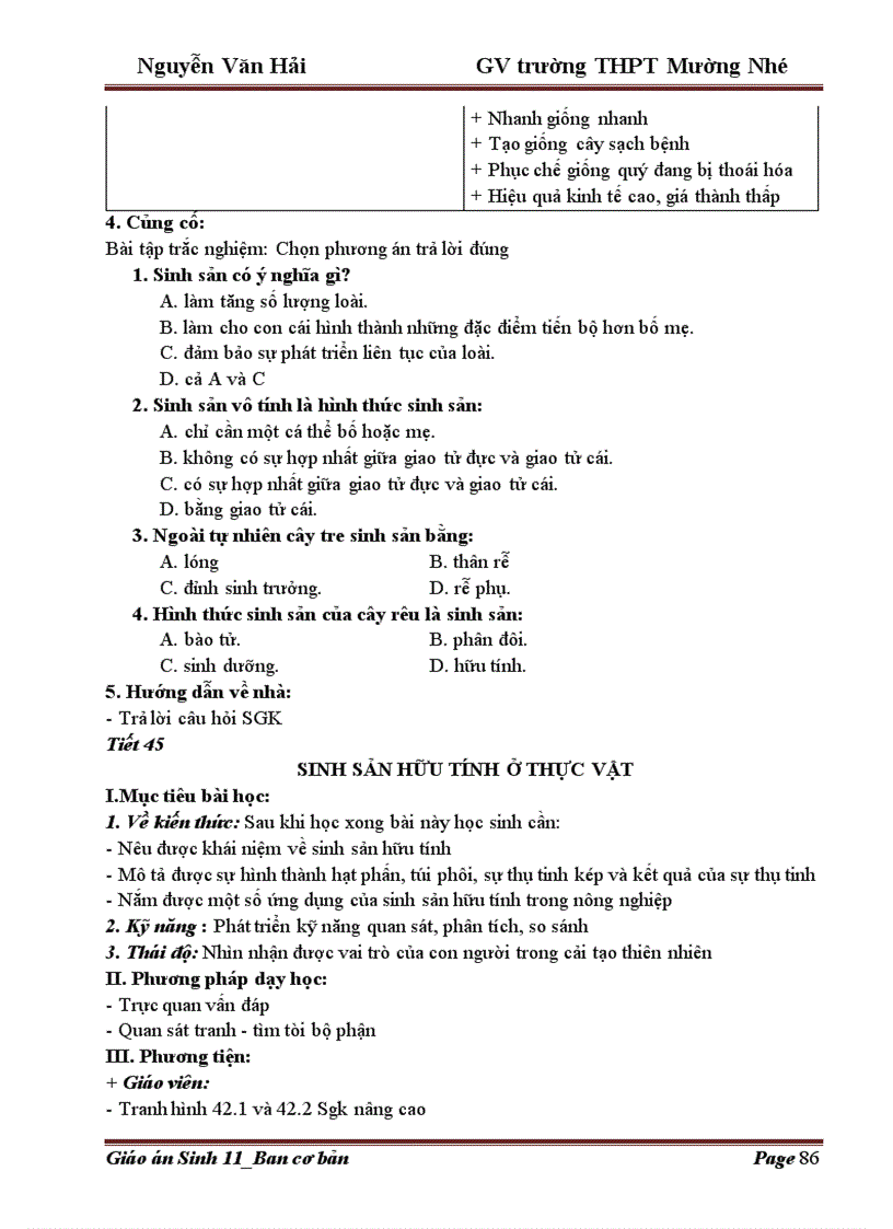 image for page Giao an 11 Trường THPT Mường Nhé Điện Biên