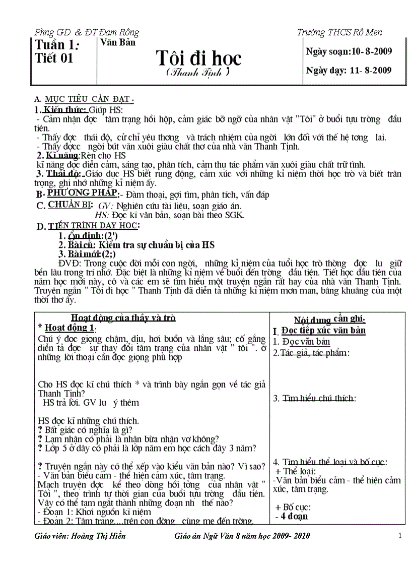 image for page Giáo án 8 hay