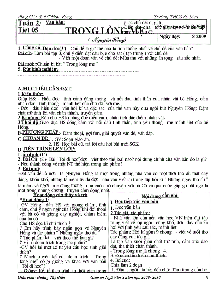 image for page Giáo án 8 hay