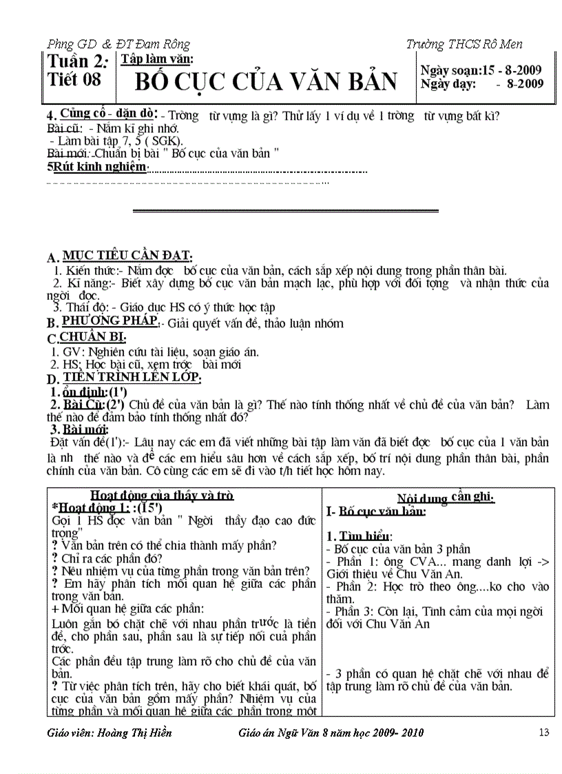 image for page Giáo án 8 hay