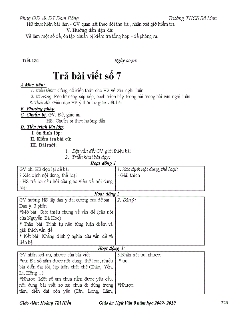 image for page Giáo án 8 hay