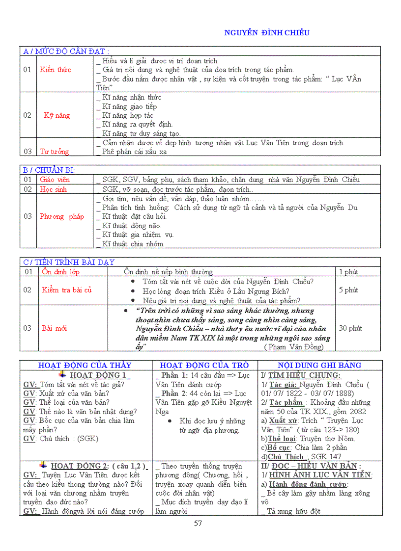 image for page Giáo án 9 3 cột rất hay và khoa học