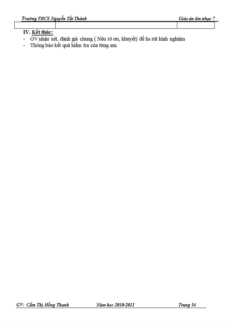 image for page Giáo án âm nhạc 7