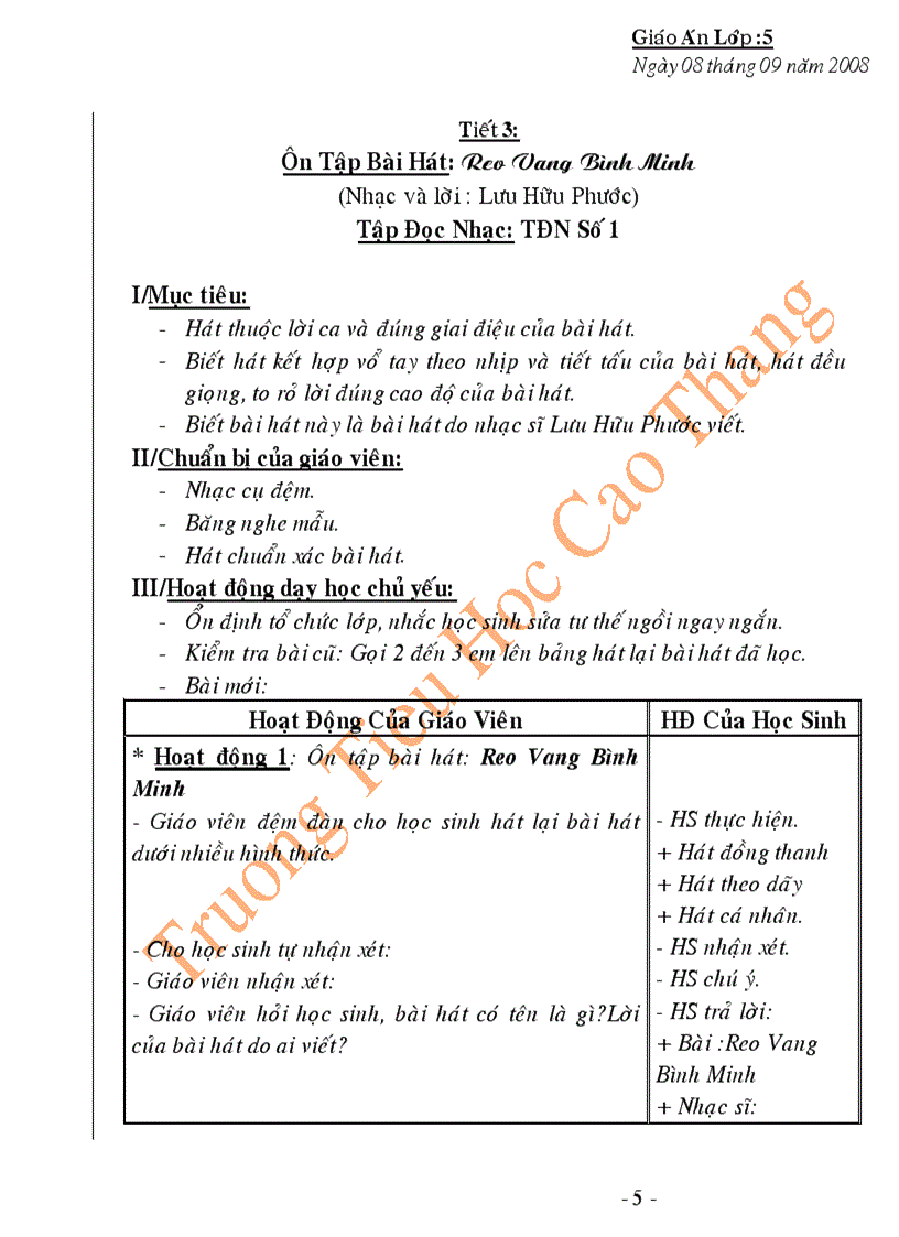 image for page Giao an am nhac ca nam chuan