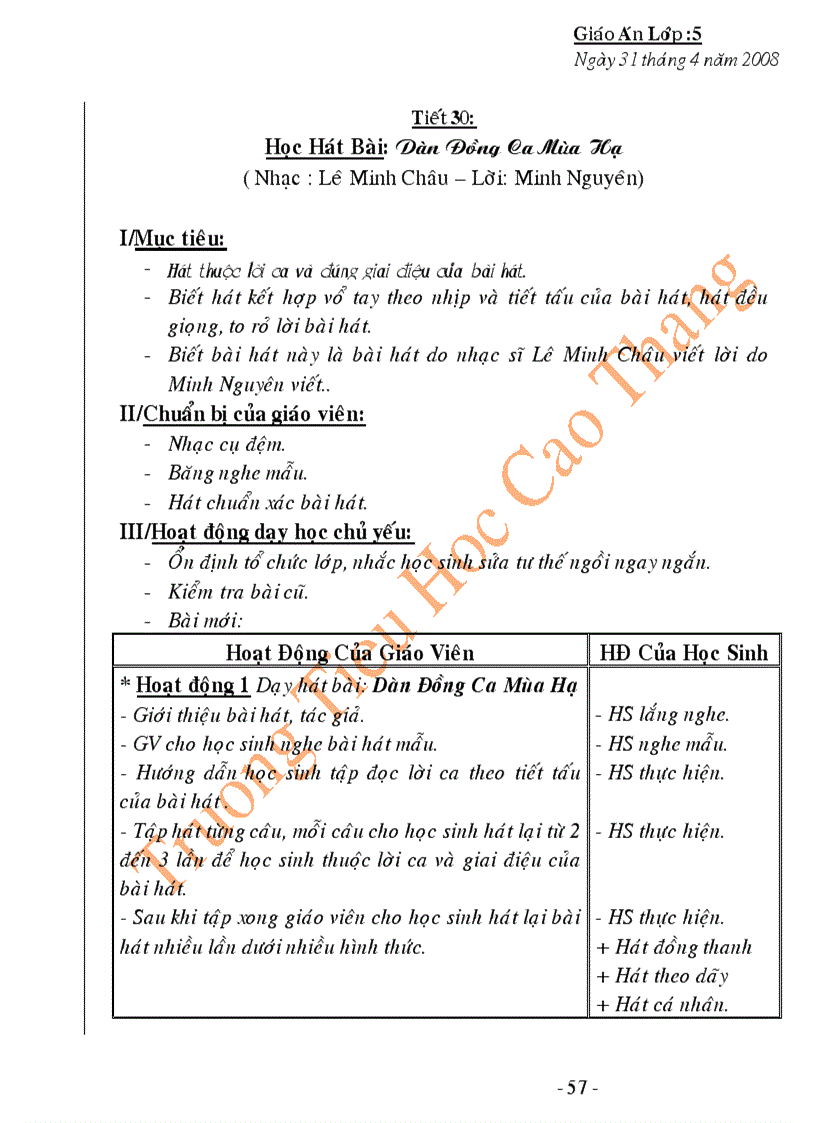 image for page Giao an am nhac ca nam chuan