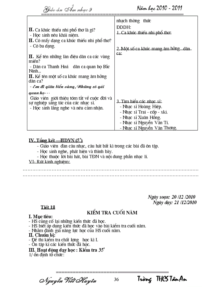 image for page Giáo án âm nhạc9