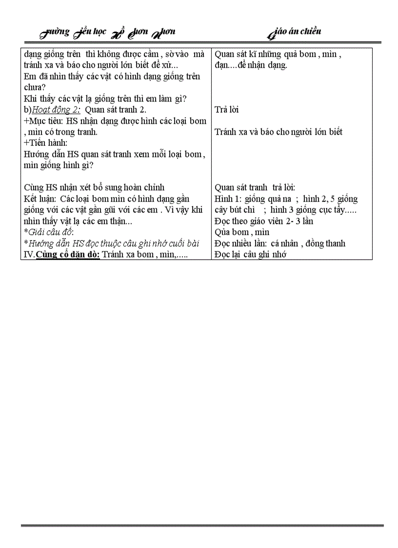 image for page Giáo án chiều tuần 7 lớp 1