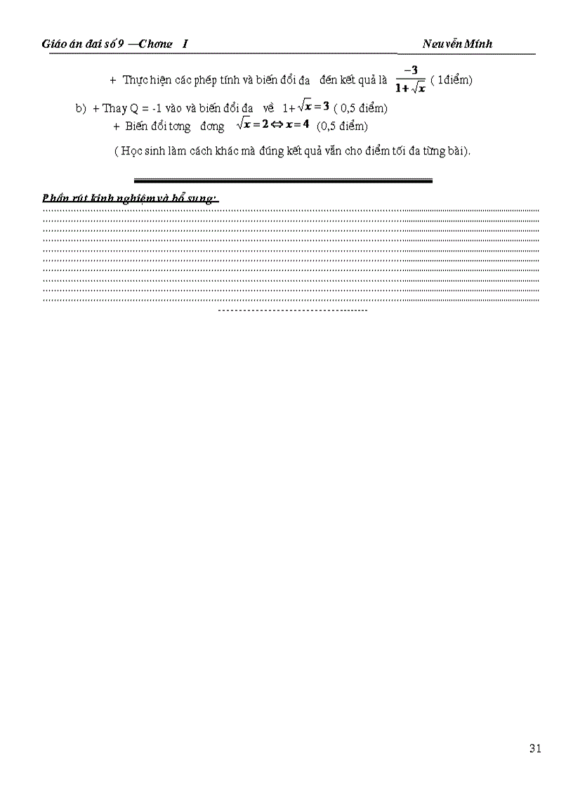 image for page Giao an chuong I dai 9