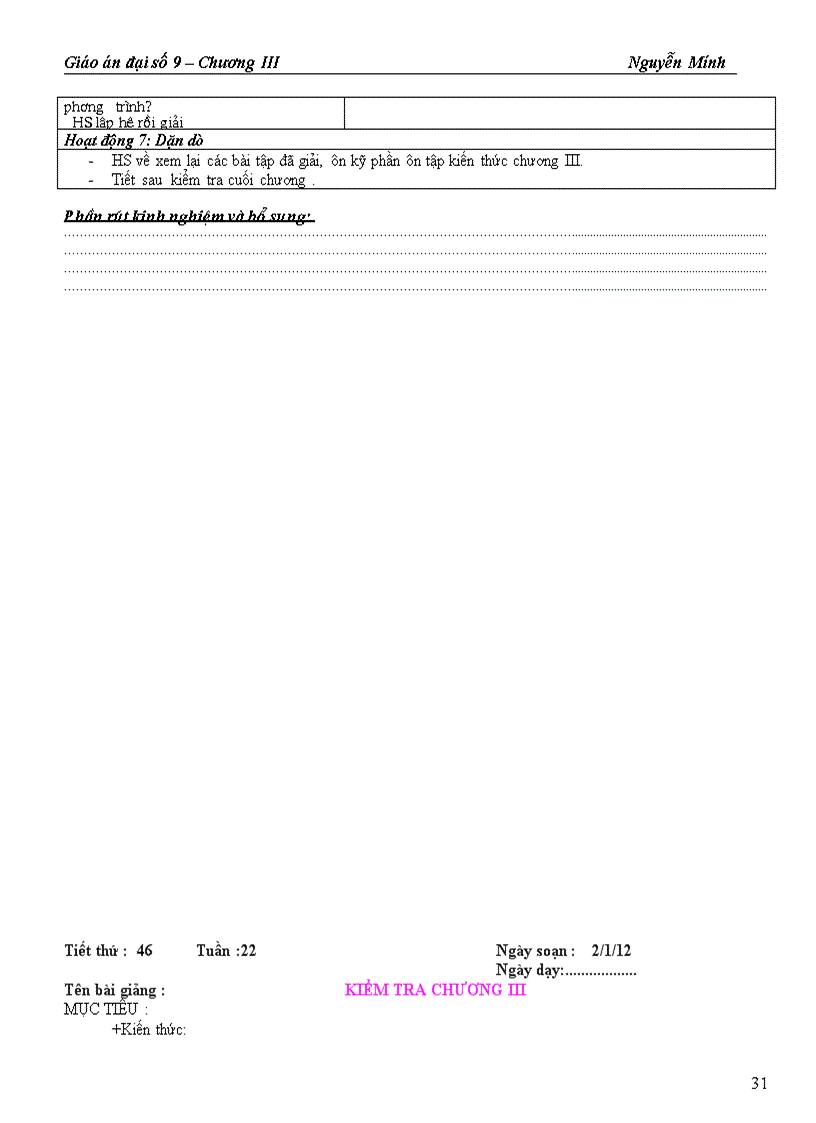 image for page Giao an chuong III dai 9