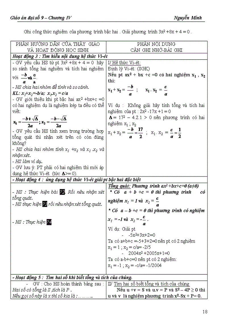 image for page Giao an chuong IV dai 9