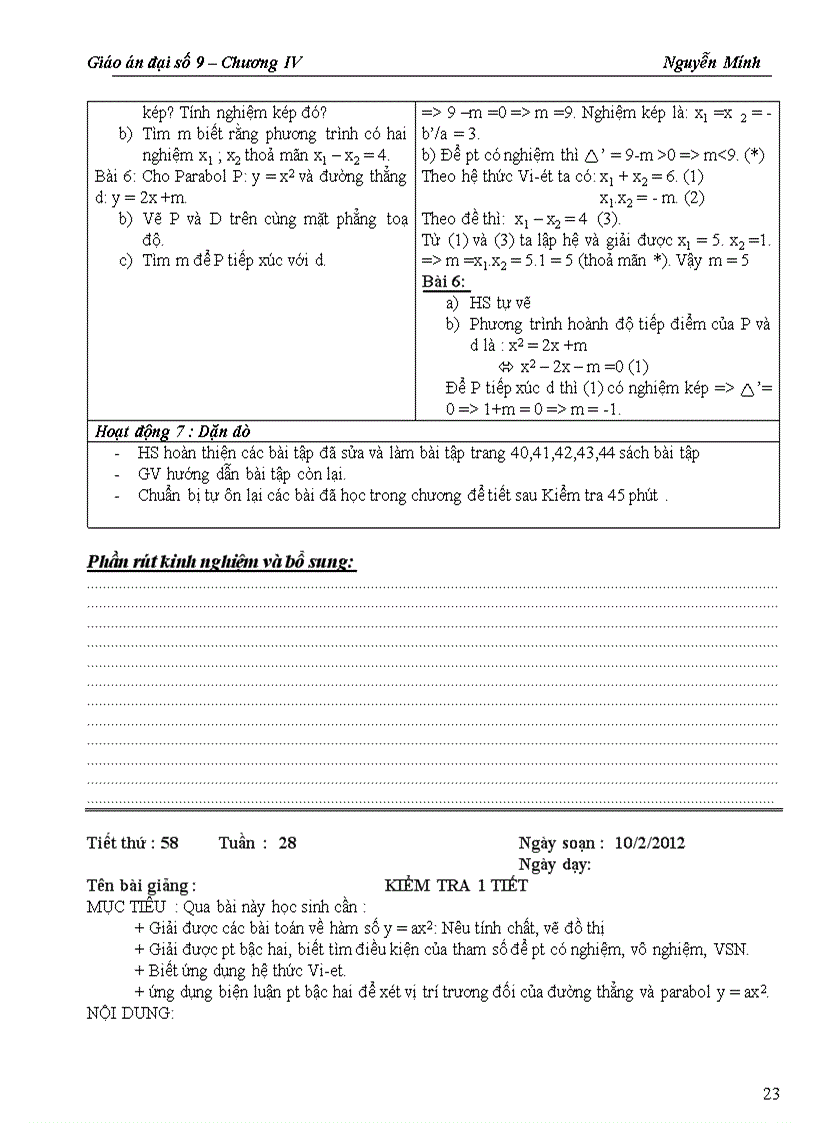 image for page Giao an chuong IV dai 9