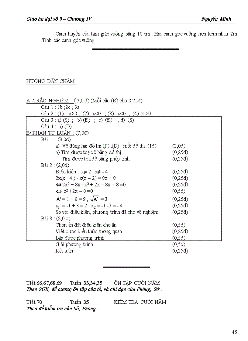 image for page Giao an chuong IV dai 9