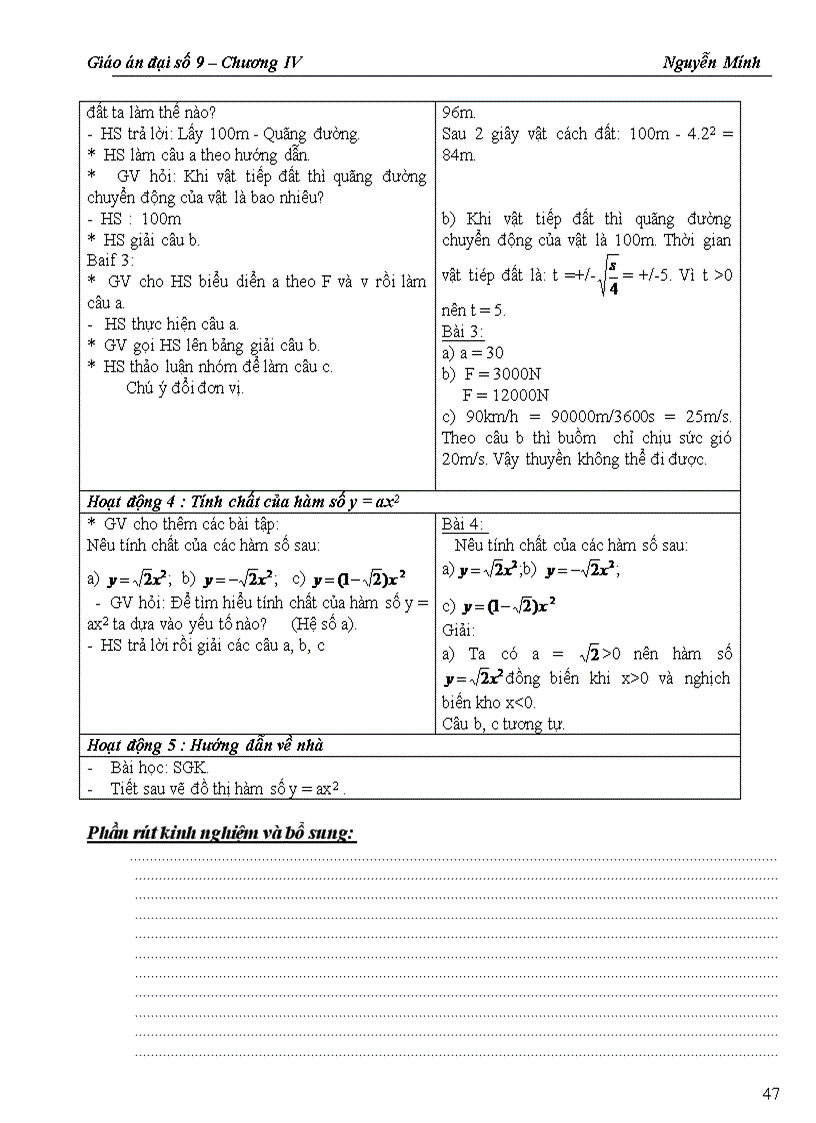 image for page Giao an chuong IV dai 9