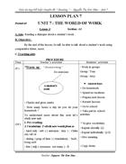 Giáo án chuyên đề Reading Anh 7