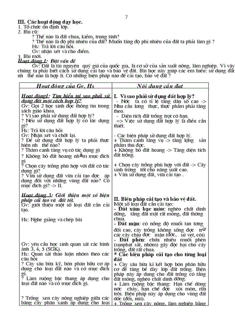 image for page Giáo án công nghệ 7 có tích hợp bảo vệ môi trường