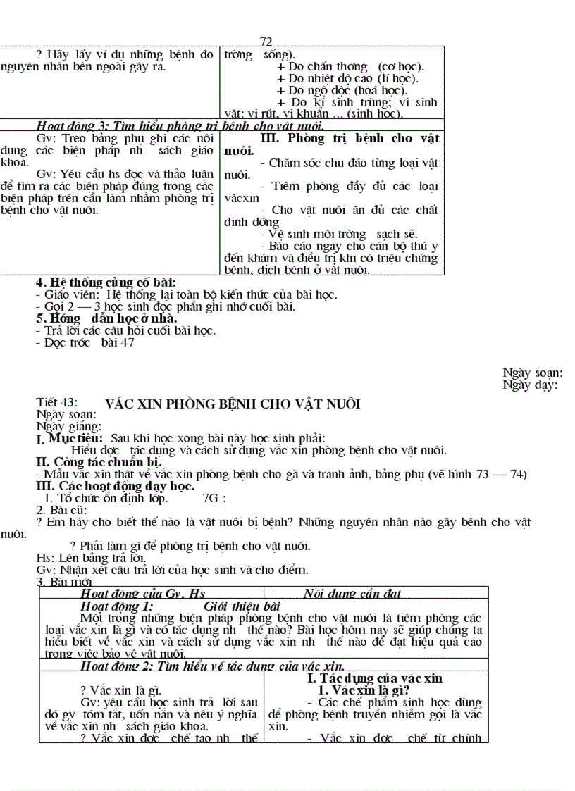image for page Giáo án công nghệ 7 có tích hợp bảo vệ môi trường