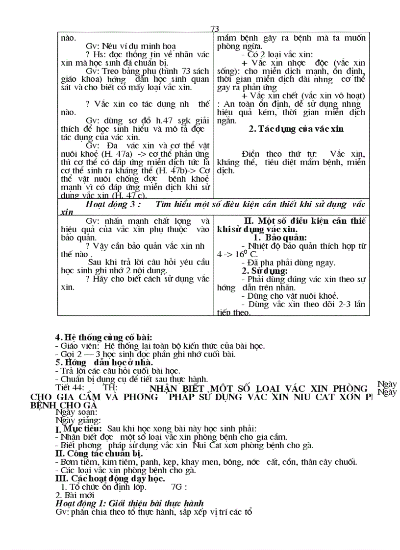 image for page Giáo án công nghệ 7 có tích hợp bảo vệ môi trường