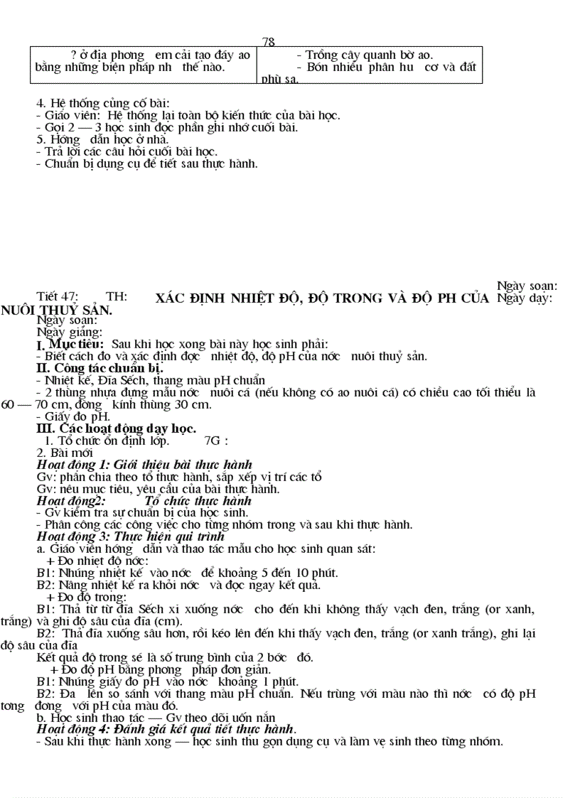 image for page Giáo án công nghệ 7 có tích hợp bảo vệ môi trường