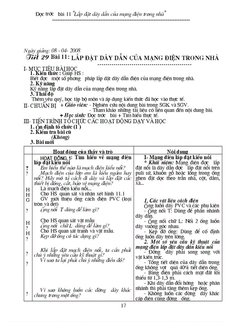 image for page Giáo án Công nghệ 9 kỳ II