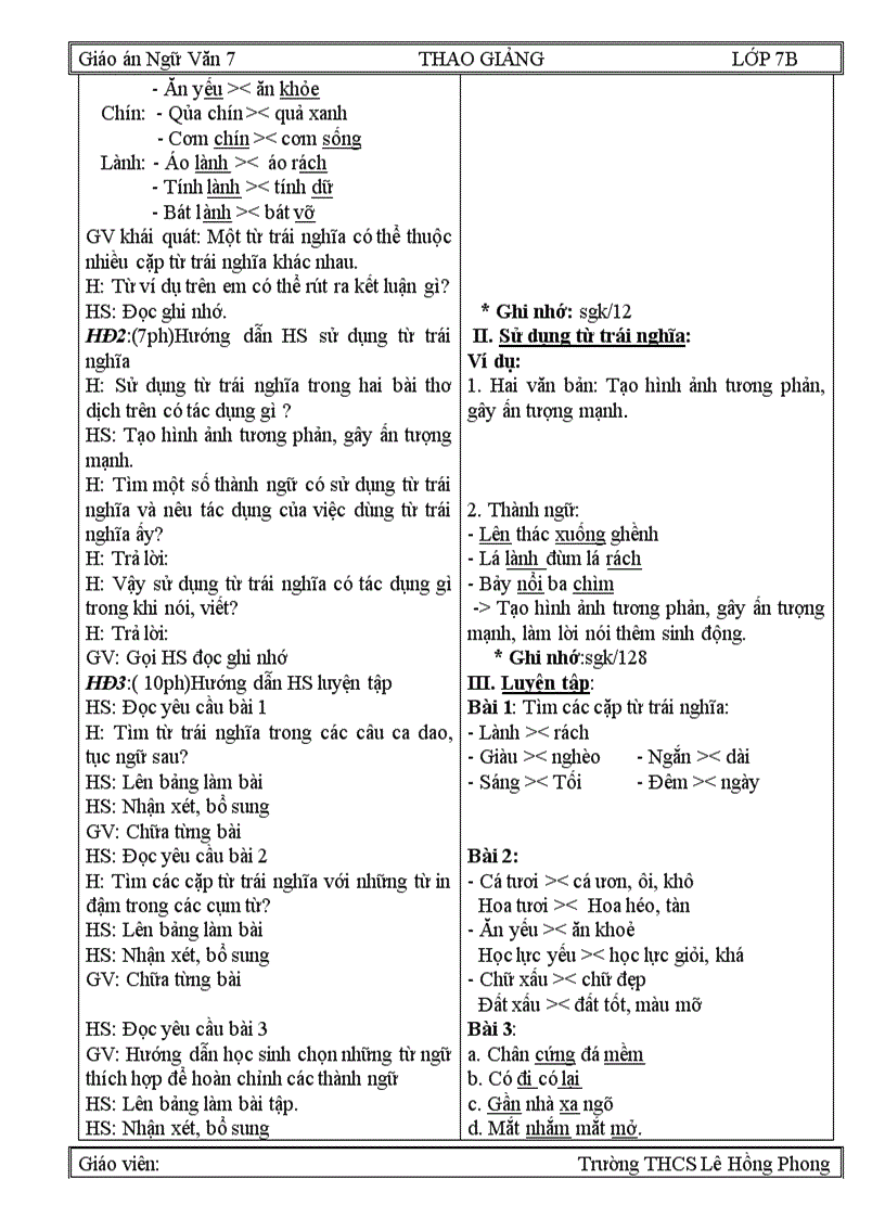 image for page Giáo án đã sửa 7