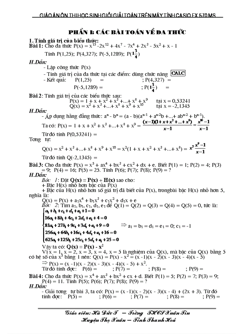 image for page Giao an day on casio fx 570 ms